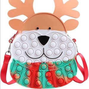 Christmas Deer Fidget Pop it Purse